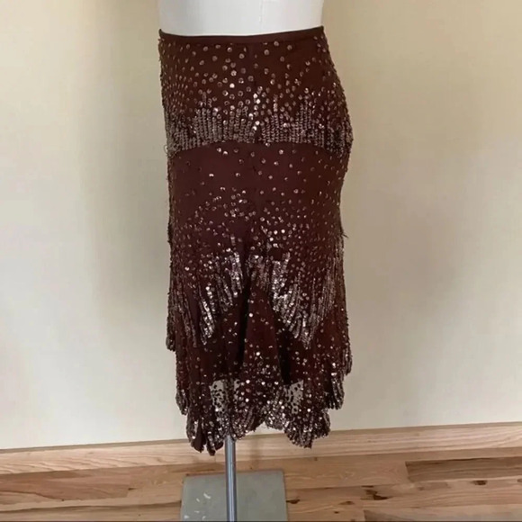 Spiegel brown sequin skirt - Picture 2 of 5